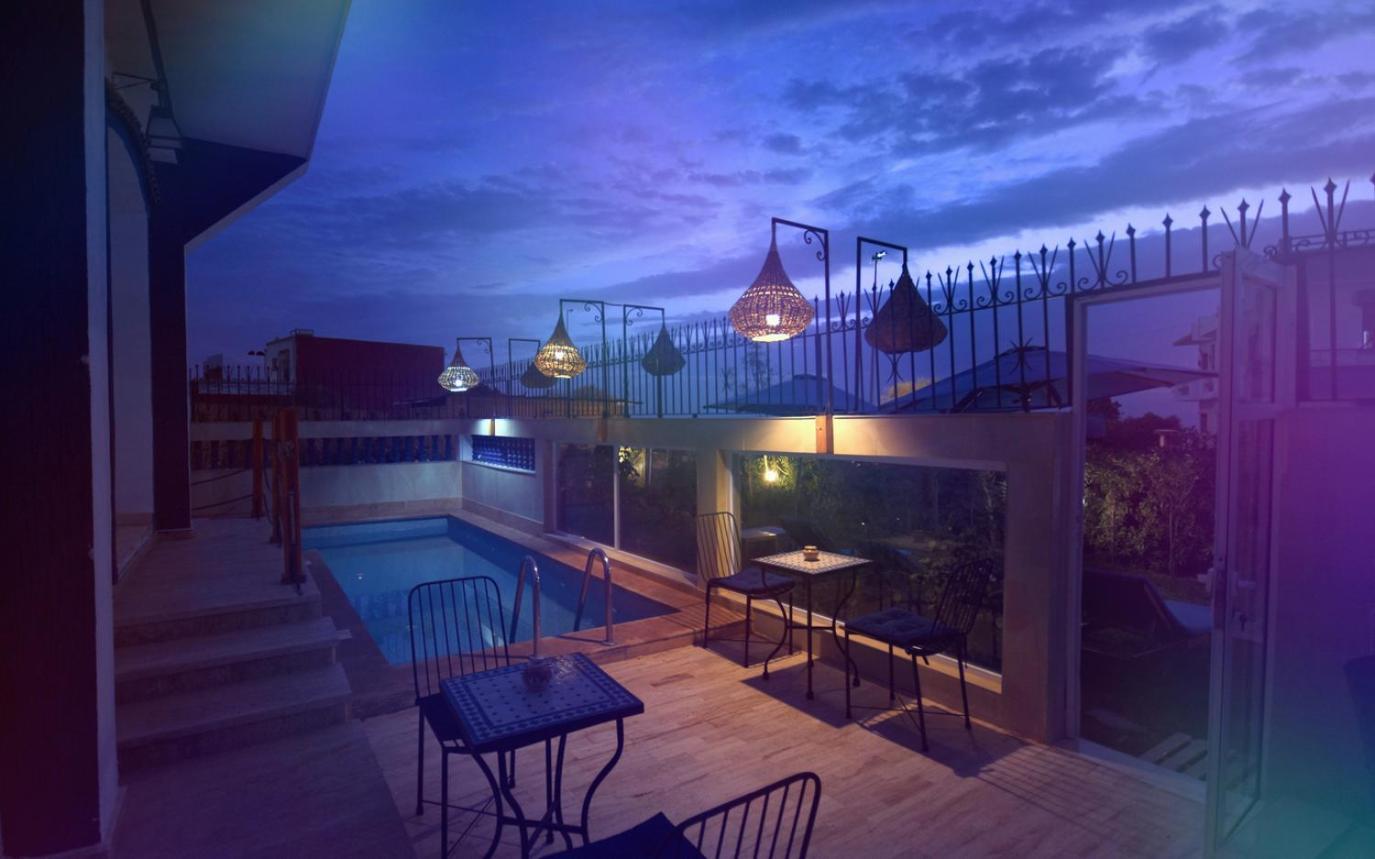 Blue Wave Lodge Agadir n'Ait Sa Exterior foto